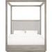 Modus Furniture Oxford Upholstered Canopy Bed in Mineral  AZBXH  Image 4