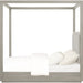 Modus Furniture Oxford Upholstered Canopy Bed in Mineral  AZBXH  Image 5
