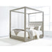 Modus Furniture Oxford Upholstered Canopy Bed in Mineral  AZBXH  Main Image
