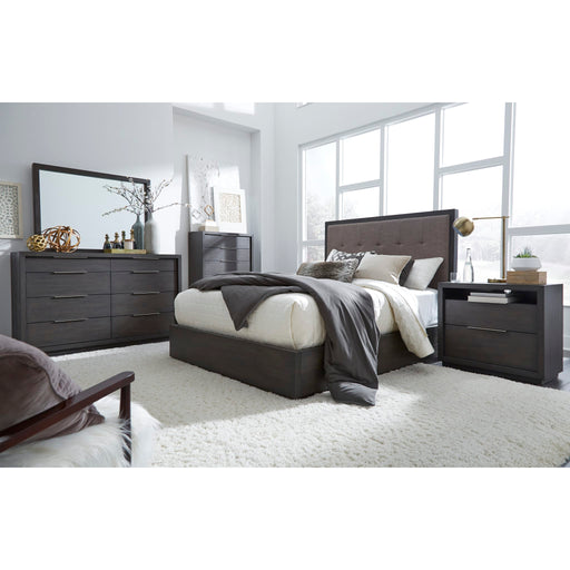 Modus Oxford Upholstered Footboard Storage Bed in Dolphin Image 1