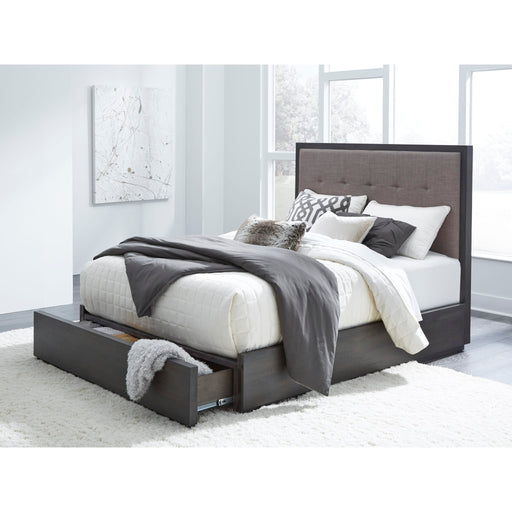 Modus Oxford Upholstered Footboard Storage Bed in Dolphin Main Image