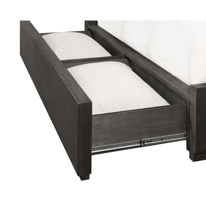Modus Oxford Upholstered Footboard Storage Bed in DolphinImage 4