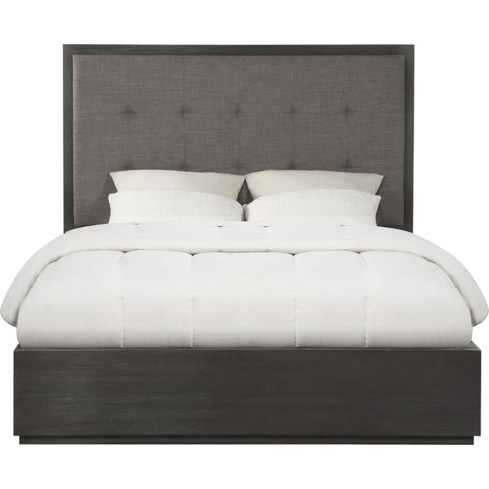 Modus Furniture Oxford Upholstered Footboard Storage Bed in Dolphin  AZU5S D Image 6