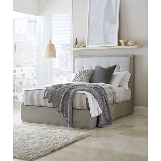 Modus Furniture Oxford Upholstered Footboard Storage Bed in Mineral  AZBXS  Main Image