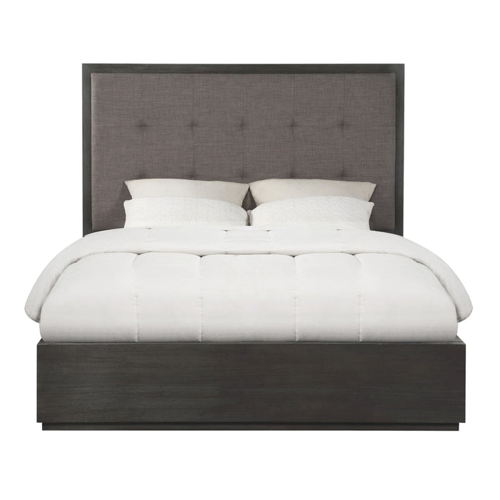 Modus Oxford Upholstered Platform Bed in Dolphin Image 4