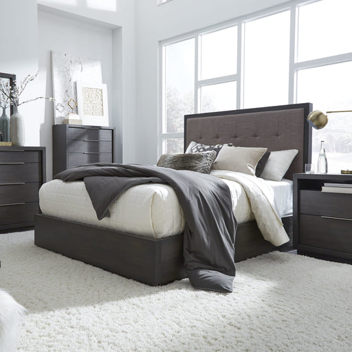 Modus Oxford Upholstered Platform Bed in DolphinMain Image