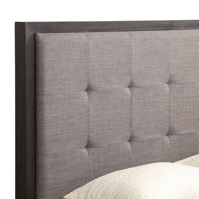 Modus Oxford Upholstered Platform Bed in Dolphin Image 3