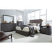 Modus Furniture Oxford Upholstered Platform Bed in Dolphin  AZU5F D Image 1