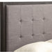 Modus Furniture Oxford Upholstered Platform Bed in Dolphin  AZU5F D Image 3