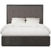 Modus Furniture Oxford Upholstered Platform Bed in Dolphin  AZU5F D Image 4
