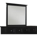 Modus Furniture Paragon Beveled Glass Mirror in Black 655450162848 4N0283 Image 1