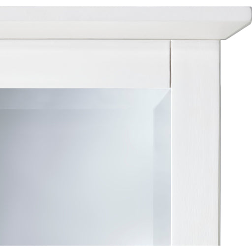 Modus Furniture Paragon Beveled Glass Mirror in White 655450163098 4NA483 Image 1
