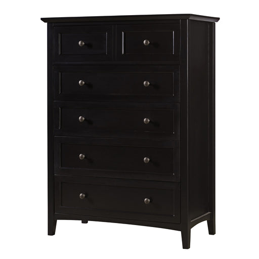 Modus Paragon Five Drawer Chest in BlackImage 1