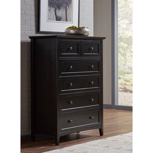 Modus Paragon Five Drawer Chest in BlackMain Image