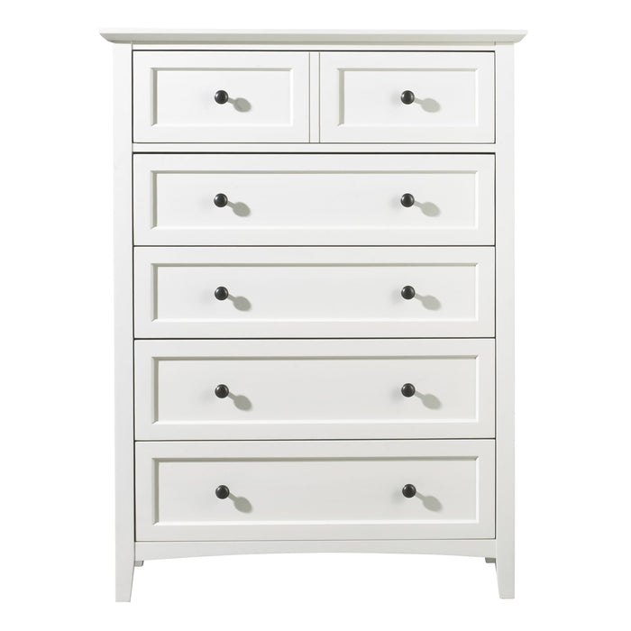 Modus Paragon Five Drawer Chest in WhiteImage 3
