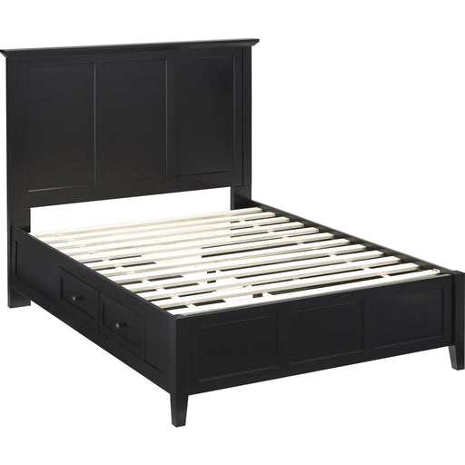 Modus Furniture Paragon Four Drawer Wood Storage Bed in Black  4N02D  Image 7