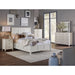 Modus Furniture Paragon Four Drawer Wood Storage Bed in White  4NA4D  Image 1
