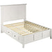 Modus Furniture Paragon Four Drawer Wood Storage Bed in White  4NA4D  Image 6