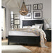 Modus Paragon Wood Panel Bed in Black Image 1