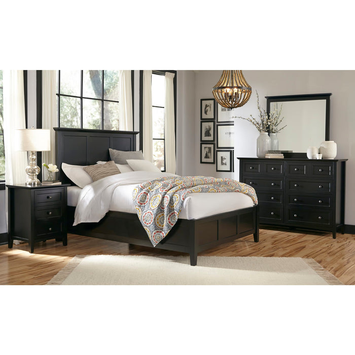 Modus Paragon Wood Panel Bed in BlackImage 2