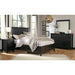 Modus Paragon Wood Panel Bed in Black Image 2