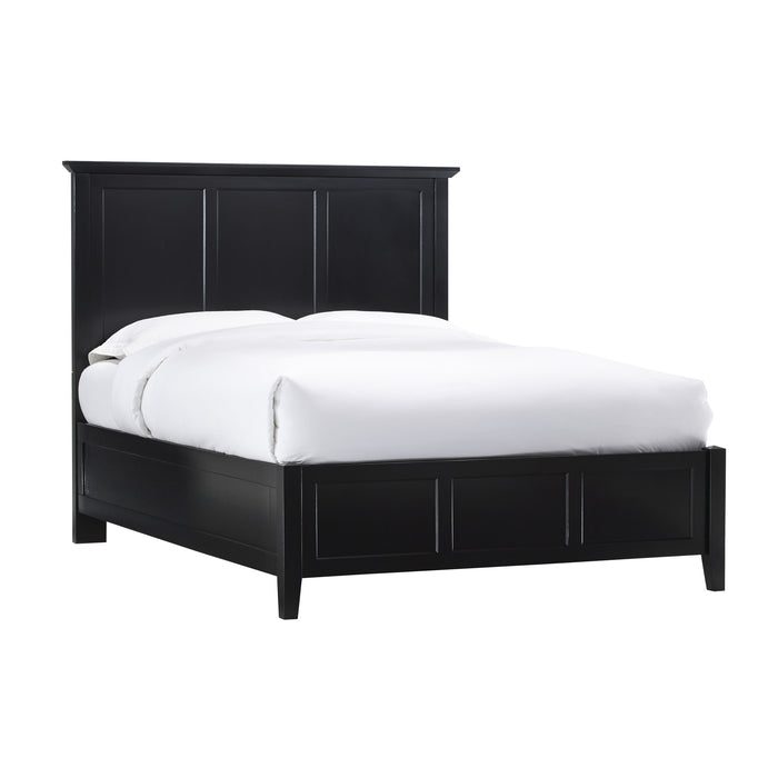 Modus Paragon Wood Panel Bed in Black Image 3