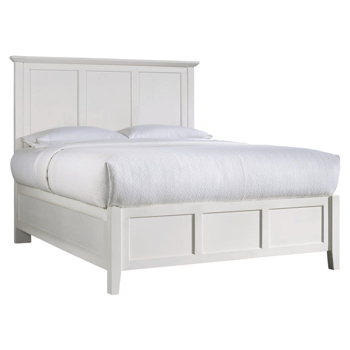 Modus Paragon Wood Panel Bed in White Image 4