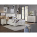 Modus Furniture Paragon Wood Panel Bed in White  4NA4L  Image 1