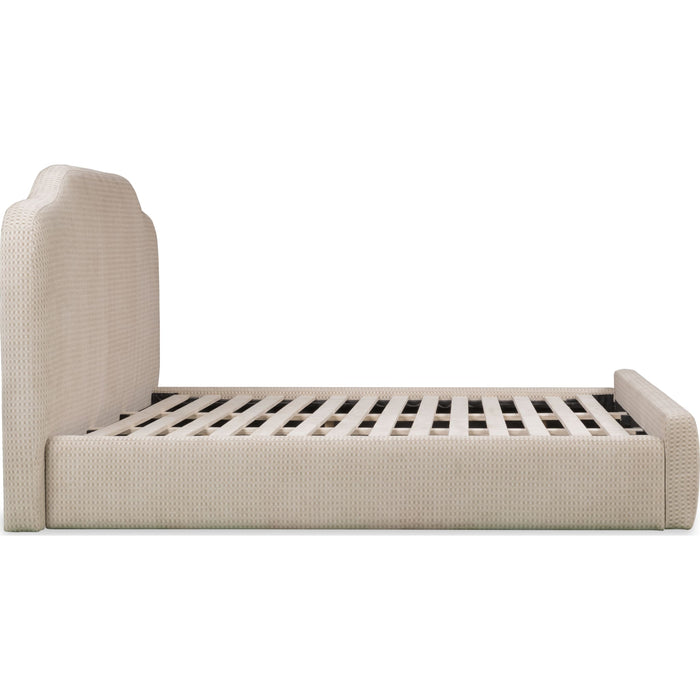 Modus Furniture Pasadena Scalloped Upholstered Bed in Cottage Cream  XS3TH  Image 6