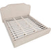 Modus Furniture Pasadena Scalloped Upholstered Bed in Cottage Cream  XS3TH  Image 7