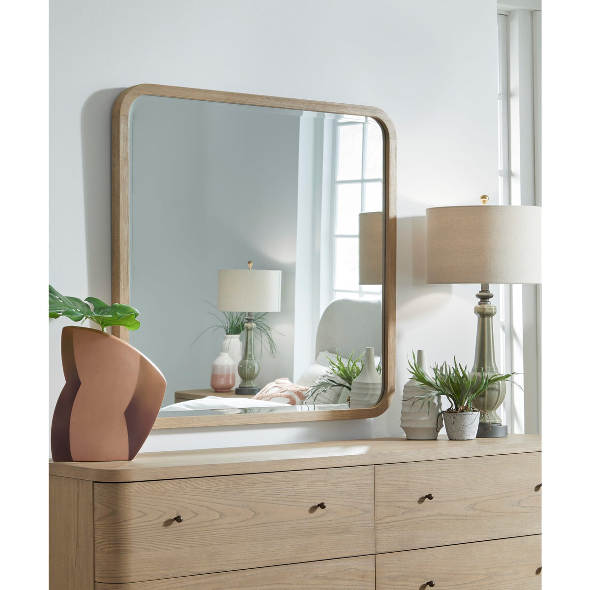 mirror for dresser Penny Beveled Glass Wall or in Buff Cream — Modus Furniture Bailey Sale Picks glossy white finish throughout Color:Glossy Gold Meshki Dallas Dress
