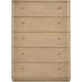 Modus Furniture Penny Five Drawer White Ash Chest in Buff Cream  655450455933 QXUL84 Image 2