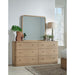 Modus Furniture Penny Six Drawer White Ash Dresser in Buff Cream  655450455902 QXUL82 Image 4