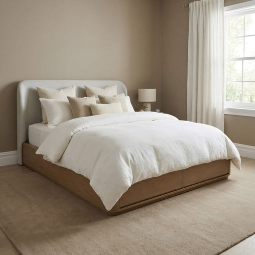 Modus Furniture Penny Strg Bed  Buff Cream  QXULJ  Main Image