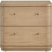 Modus Furniture Penny Two Drawer White Ash Nightstand in Buff Cream  655450455896 QXUL81 Image 2
