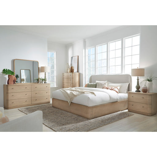 Modus Furniture Penny Two Drawer White Ash Nightstand in Buff Cream  655450455896 QXUL81 Image 5