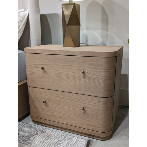 Modus Penny Two Drawer White Oak Nightstand in Buff Cream  Main Image