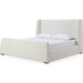Modus Furniture Presley Upholstered Wingback Platform Bed in Cottage Cheese Boucle  PCMZH  Image 4