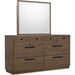 Modus Furniture Ravelle 66W Dresser  Wn Grv 655450548505 YP5F82 Image 3