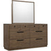 Modus Furniture Ravelle 66W Dresser  Wn Grv 655450548505 YP5F82 Image 4