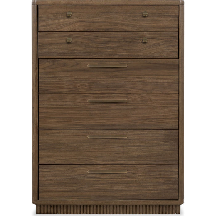 Modus Furniture Ravelle 6 Drw Chest Wnt Grv 655450548529 YP5F84 Main Image