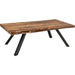 Modus Furniture Reese Live Edge Solid Wood Metal Leg Coffee Table in Natural Acacia 655450206238 3A6921 Image 2