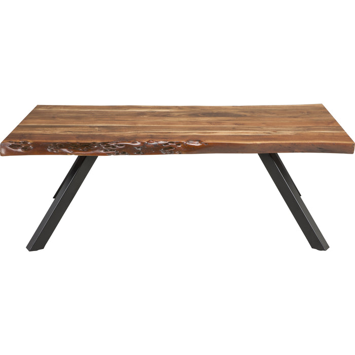 Modus Furniture Reese Live Edge Solid Wood Metal Leg Coffee Table in Natural Acacia 655450206238 3A6921 Image 3