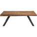 Modus Furniture Reese Live Edge Solid Wood Metal Leg Coffee Table in Natural Acacia 655450206238 3A6921 Image 3