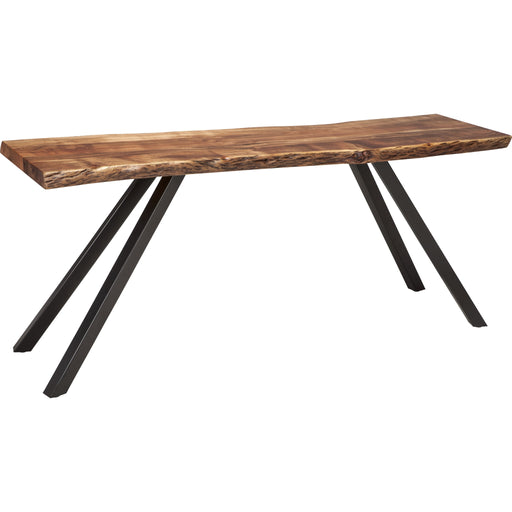 Modus Furniture Reese Live Edge Solid Wood Metal Leg Console Table in Natural Acacia 655450206290 3A6923 Image 1