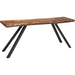 Modus Furniture Reese Live Edge Solid Wood Metal Leg Console Table in Natural Acacia 655450206290 3A6923 Image 1