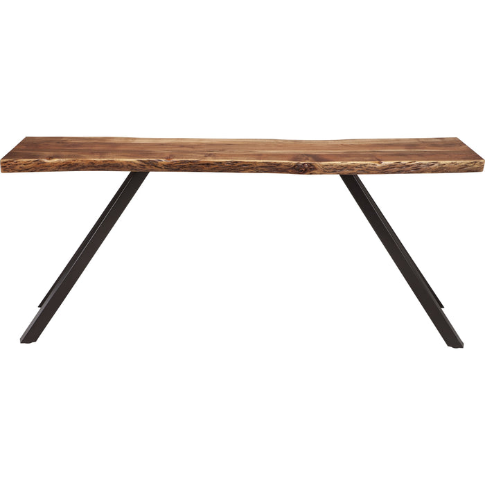 Modus Furniture Reese Live Edge Solid Wood Metal Leg Console Table in Natural Acacia 655450206290 3A6923 Image 2