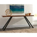 Modus Furniture Reese Live Edge Solid Wood Metal Leg Console Table in Natural Acacia 655450206290 3A6923 Main Image