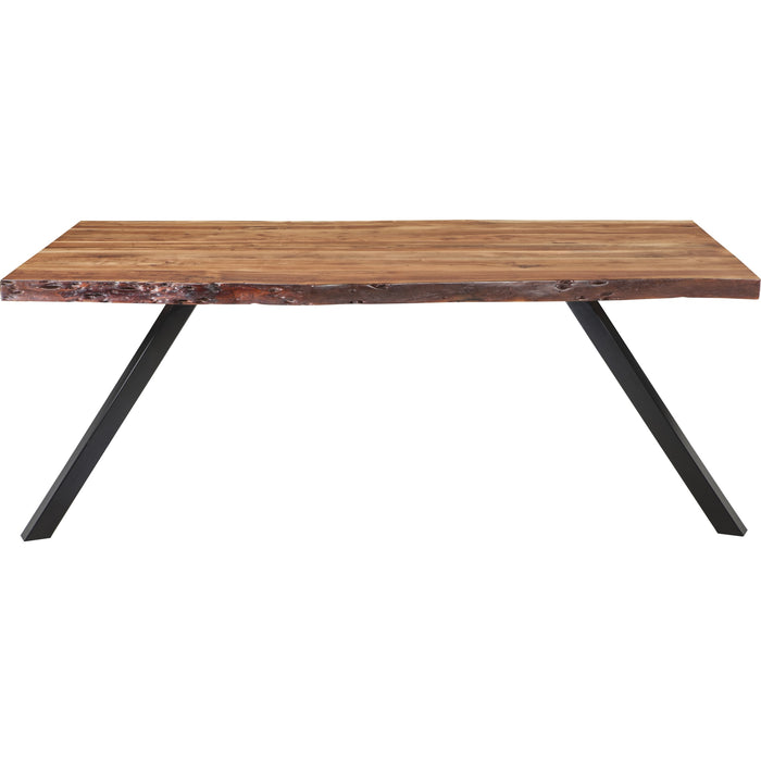 Modus Furniture Reese Live Edge Solid Wood Metal Leg Dining Table in Natural Acacia 655450236914 3A69615 Image 4