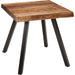 Modus Furniture Reese Live Edge Solid Wood Metal Leg End Table in Natural Acacia 655450206269 3A6922 Image 1
